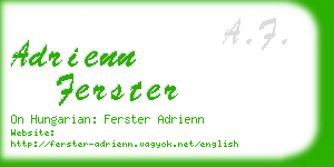 adrienn ferster business card